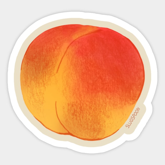 Peaches Sticker by slugspoon